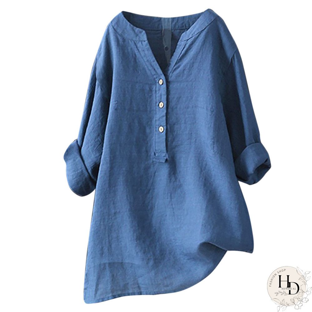 Women Tuxedo Linen Shirt Dress