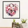 Flower Love Lock - Paint by Numbers Acrylic Painting 40*40cm