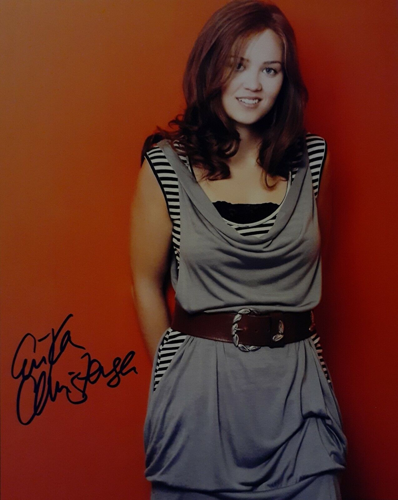 Erika Christensen signed 8x10