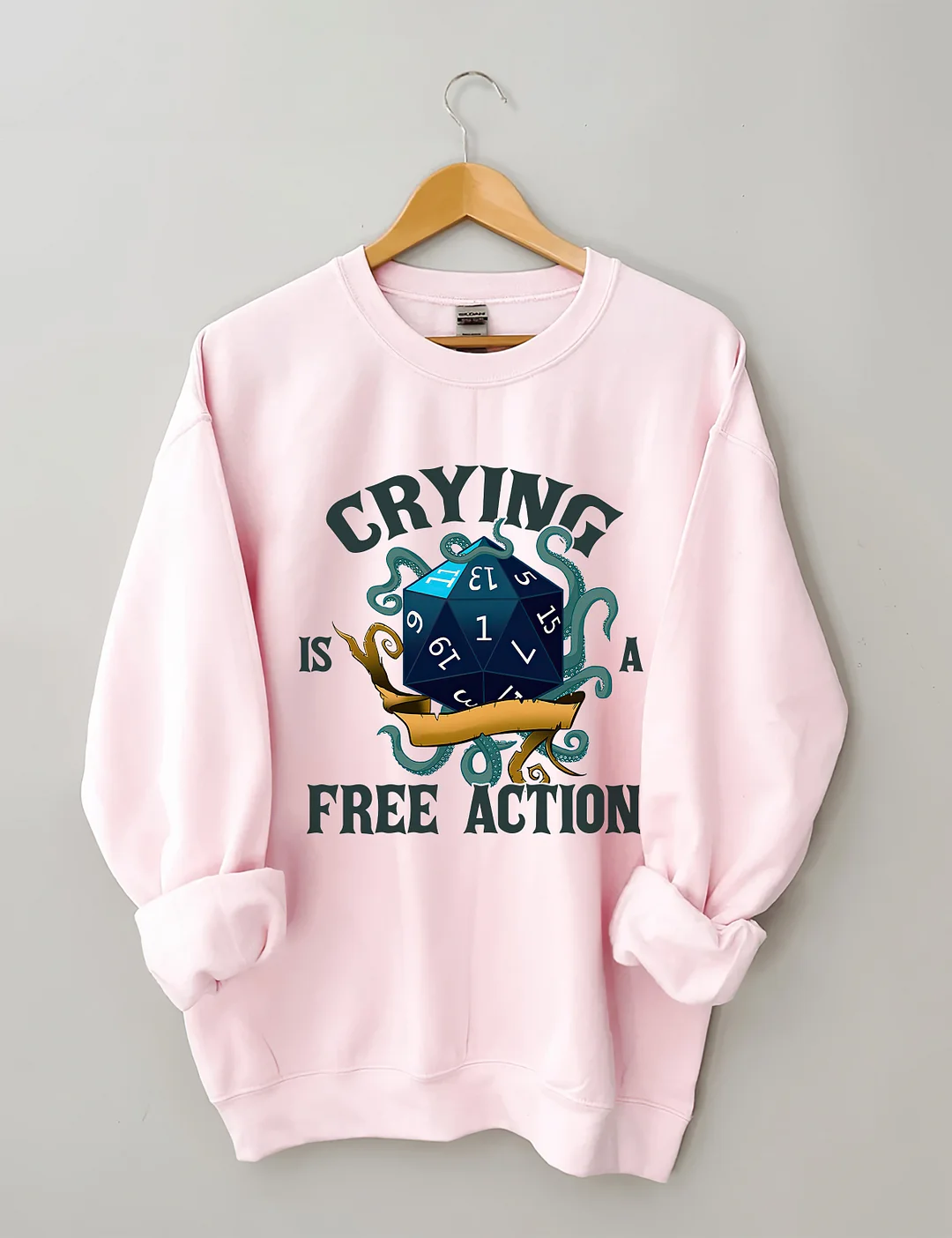 Crying Is A Free Action Sweatshirt