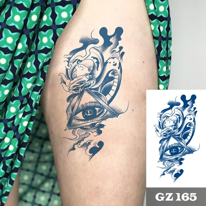 Semi-Permanent Temporary Tattoo Sticker for Men Boys Long-Lasting 1-2 Weeks Waterproof & Realistic Body Arrow Tattoo Stickers