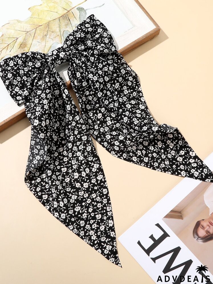 Floral Print Hair Clip