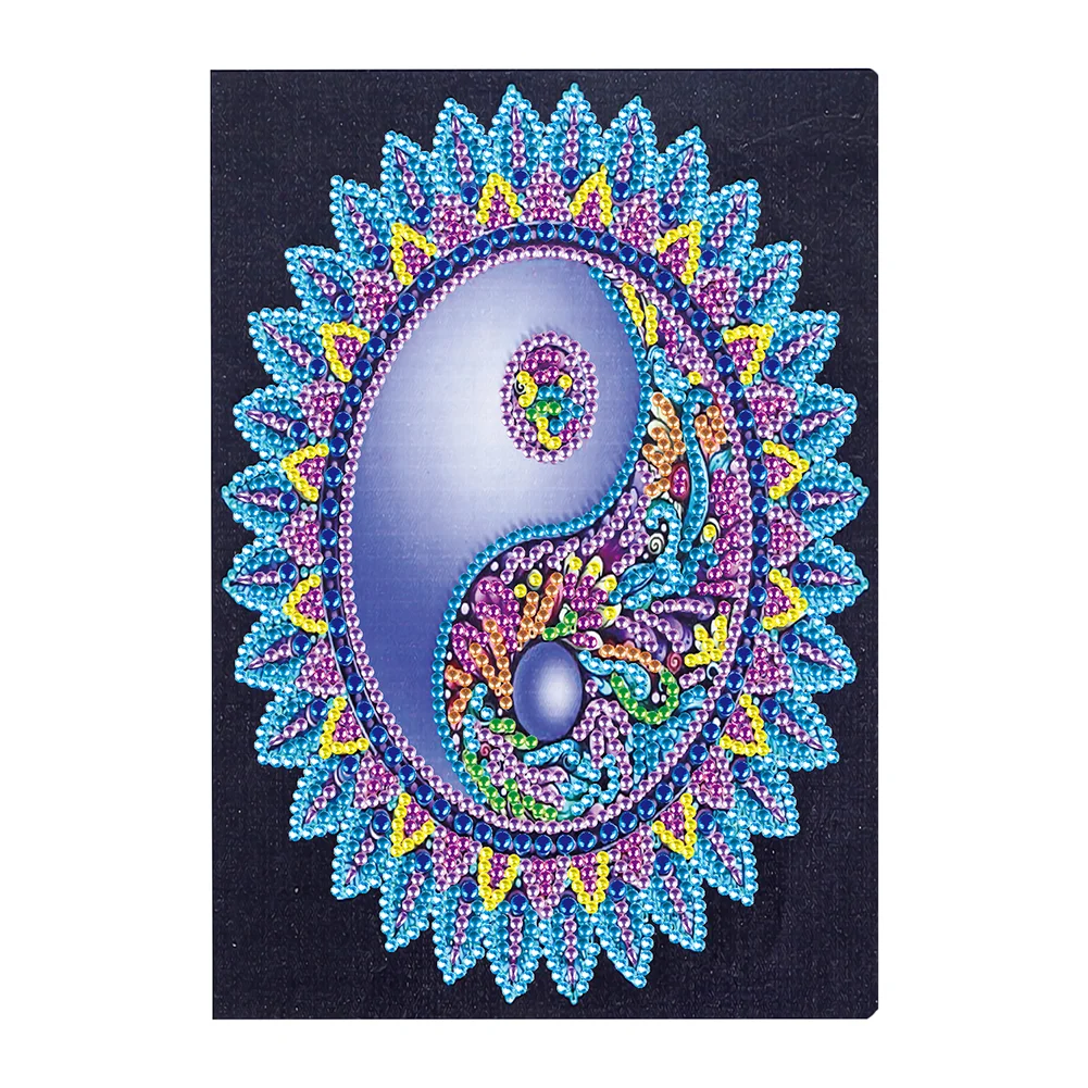 50 Pages Mandala Notebook Creative A5 Note Book Ornaments Kids Craft Gift