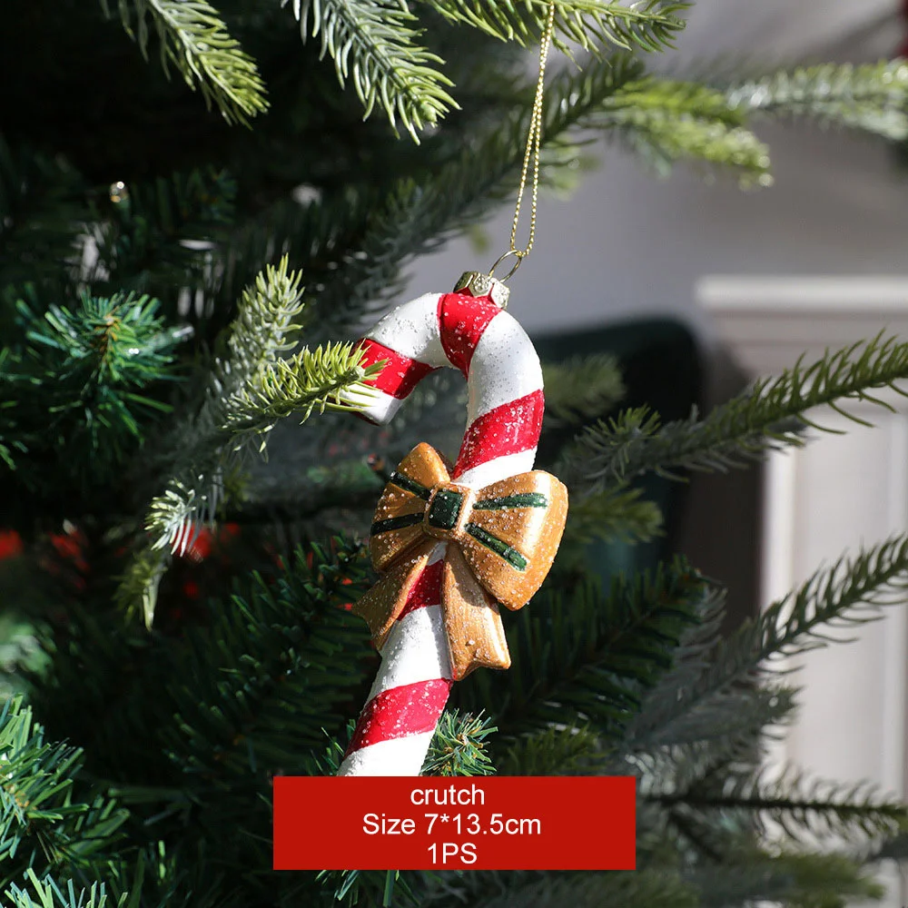 Christmas plastic painted three-dimensional pattern pendant holiday ornaments