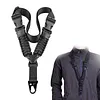 50PCS Nylon American-Style Braided Paracord Strap with Metal Buckle Vertical Single Point Gun Sling Shoulder Strap Woven Diagonal Single-Point Straps Ropes for Outdoors Training Mountaineering
