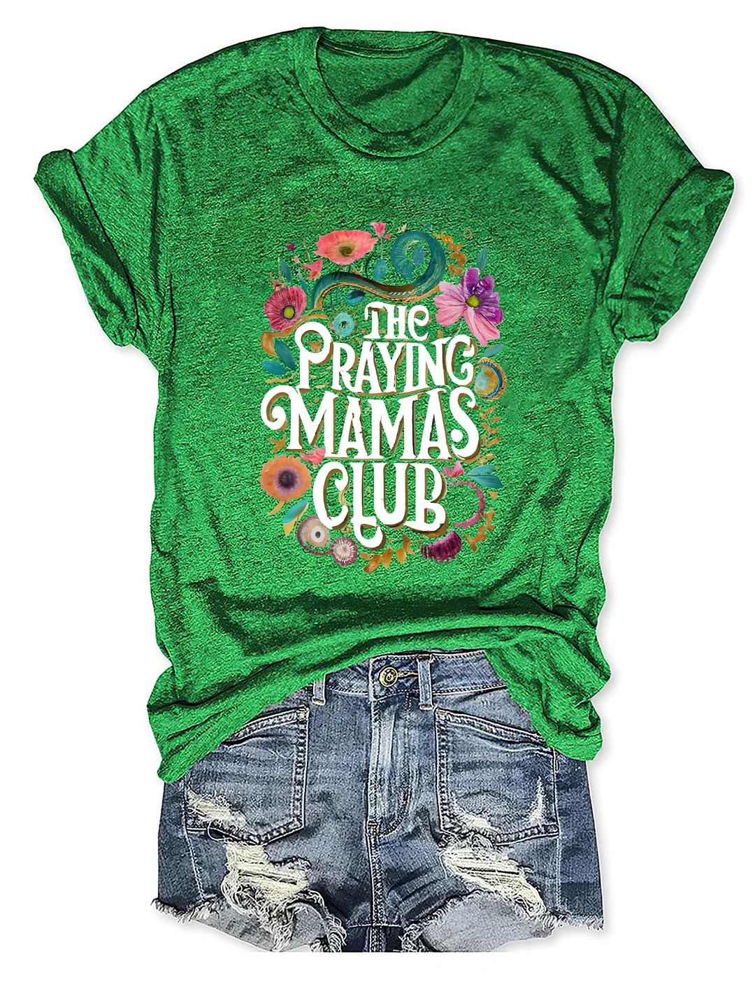 Praying MAMAS Club Christian T-shirt