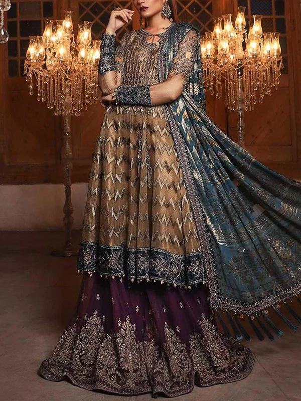 Hand-woven Organza Embroidery Women's Dress