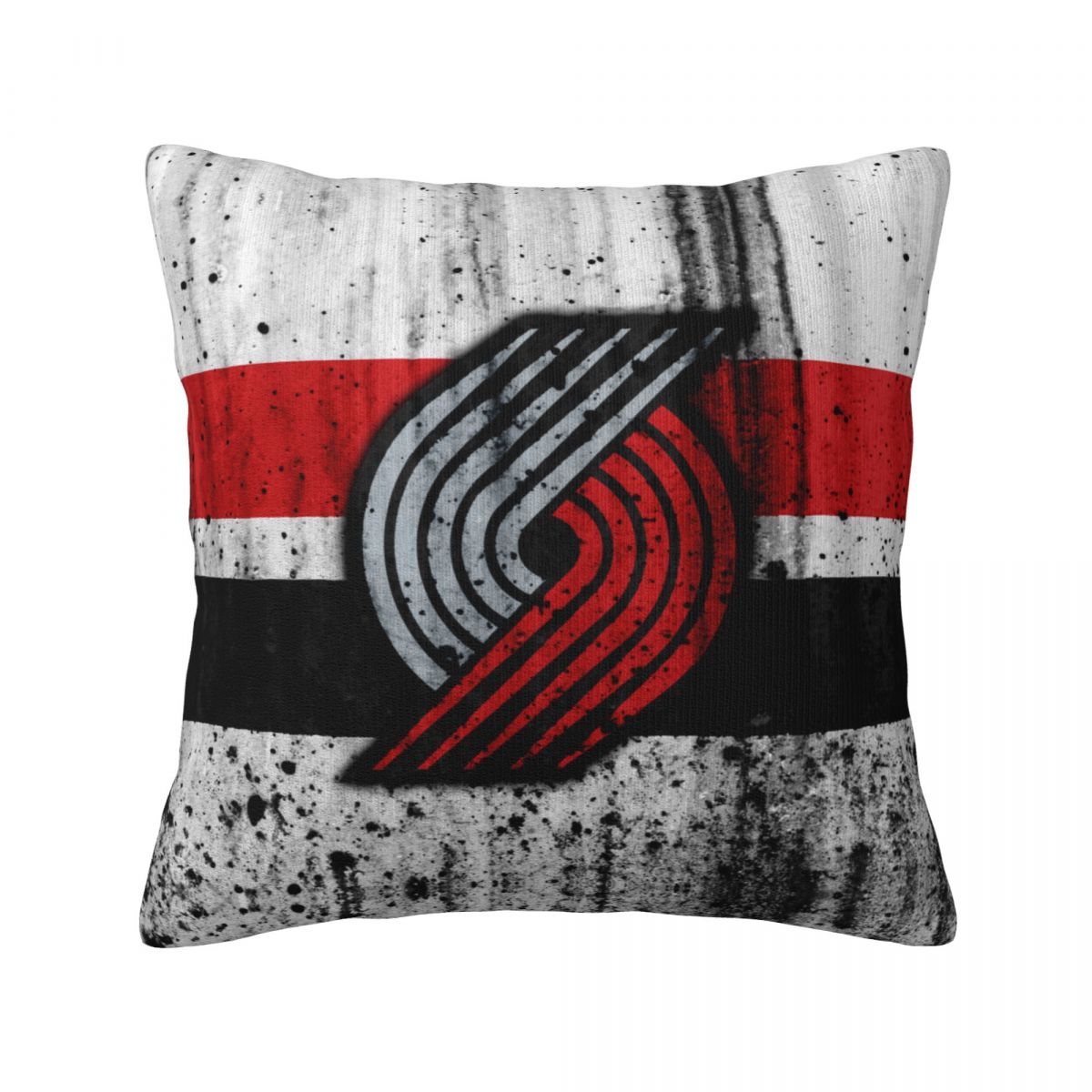 Portland Trail Blazers Grunge NBA Basketball Club Decorative Throw Pillow