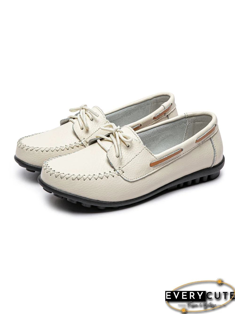 Retro Casual Simple Lace-up Flat Shoes