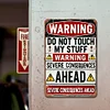 Warning - Vintage Metal Signs(12*16Inch) - Warning