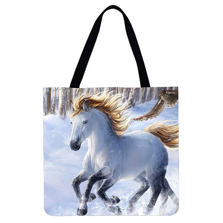 Horse - Linen Tote Bag
