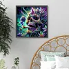 40x40cm Skelett 5d DIY Vollbohrer Runde Diamant Malerei Kit Wohnkultur