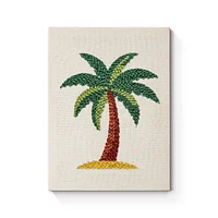 Vibrant Palm Tree - Punch Needle