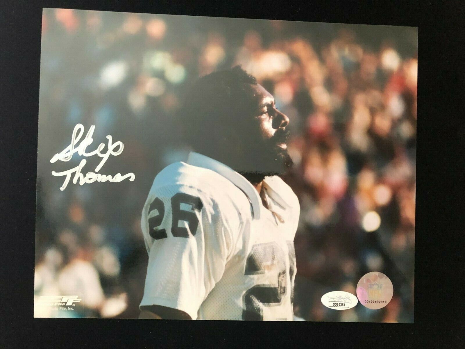 Skip Thomas Signed Autographed Photo Poster painting - Oakland Raiders - Las Vegas - JSAQQ62381