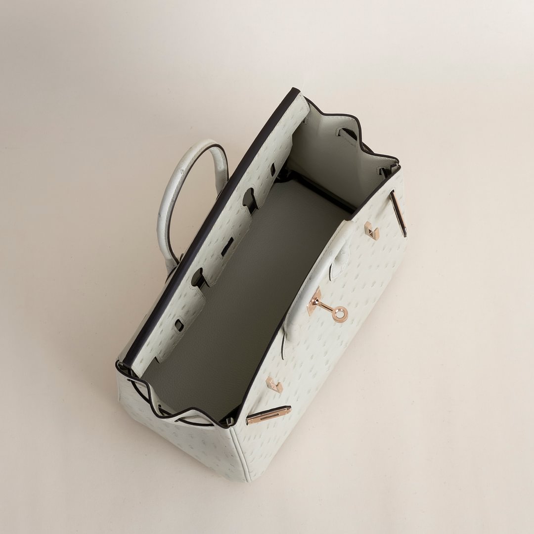 Birkin 25cm Ostrich 3C Parchemin GHW