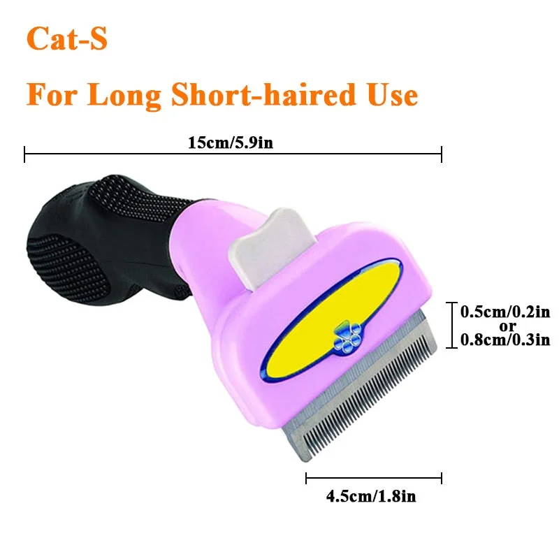 Dog Comb Cat Hair Removal Brush Cat Dog Brush For Long Short Hair Pet Grooming Brush Puppy Hair Shedding Trimmer Comb Pet Brush