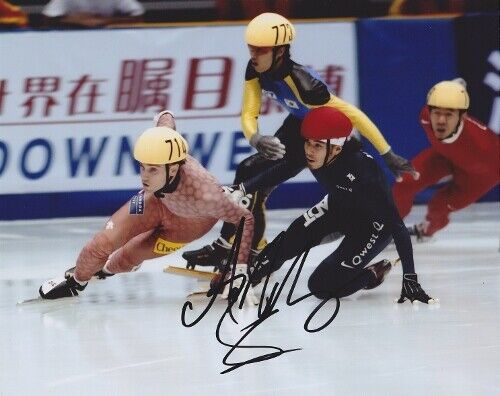 Apolo Anton Ohno Signed Autographed Speed Skating 8x10 Photo Poster painting - Apolo Ohno