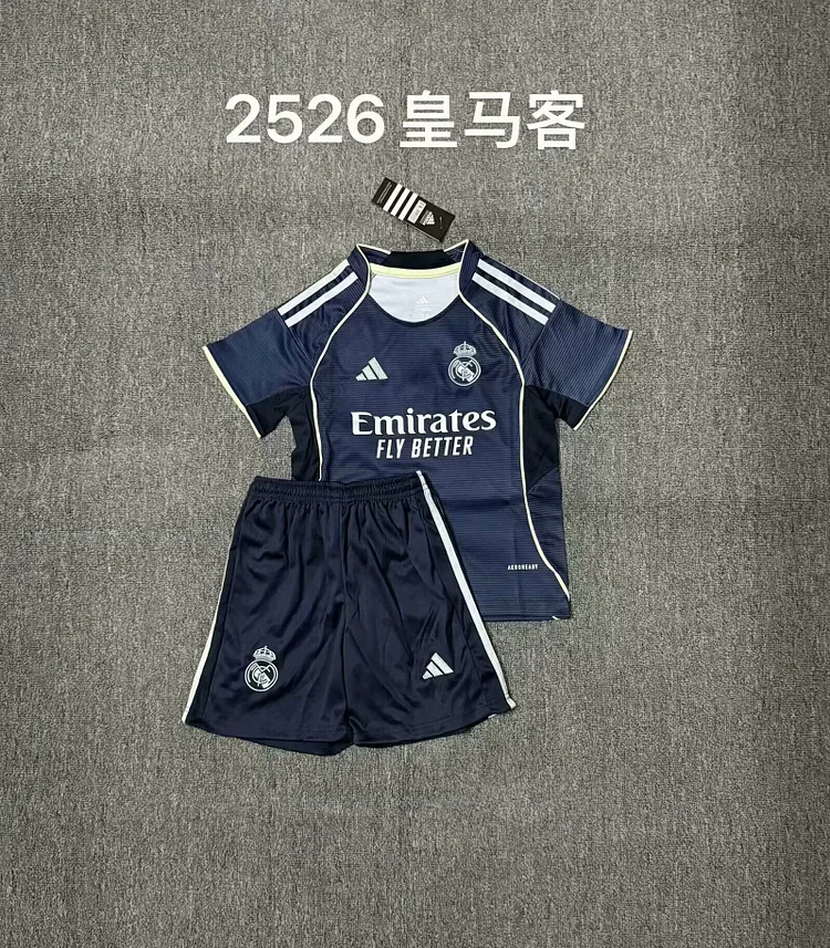 2025-26-Real Madrid Away-Jersey-Children's Kit