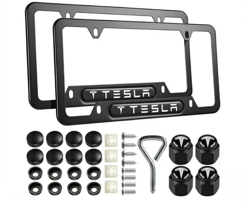 Car custom style license plate alloy modified anti-theft frame