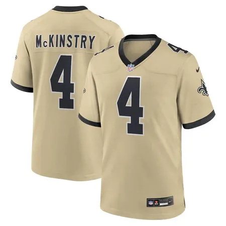 Youth New Orleans Saints #4 Ga'Quincy McKinstry  Gold Gameday Golds Alternate Game Player Jersey