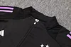 Joyfball 2024/2025 Germany Half-Pull Training Suit Black Football Shirt 1:1 Thai Quality