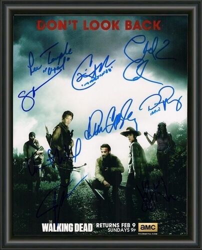 The Walking Dead - Cast - Signed Autographed - A4 Photo Poster painting Poster -  POSTAGE