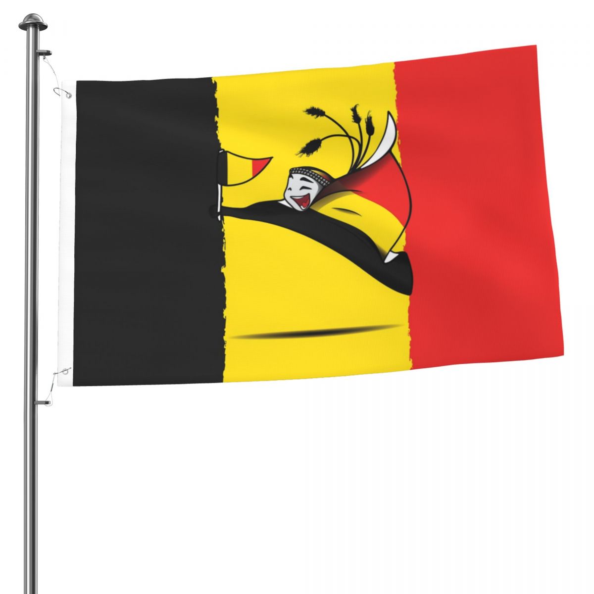 Belgium World Cup 2022 Mascot 2x3 FT UV Resistant Flag