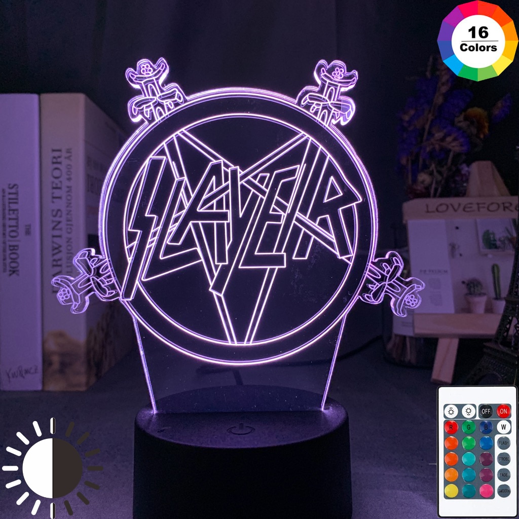 

American Thrash Metal Band - LED Night Light, 16 color with remote, 501 Original