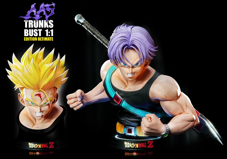 Armyant-studio-Dragon Ball 1/1 & 1/2 Scale Bust of Trunks Statue(GK)-