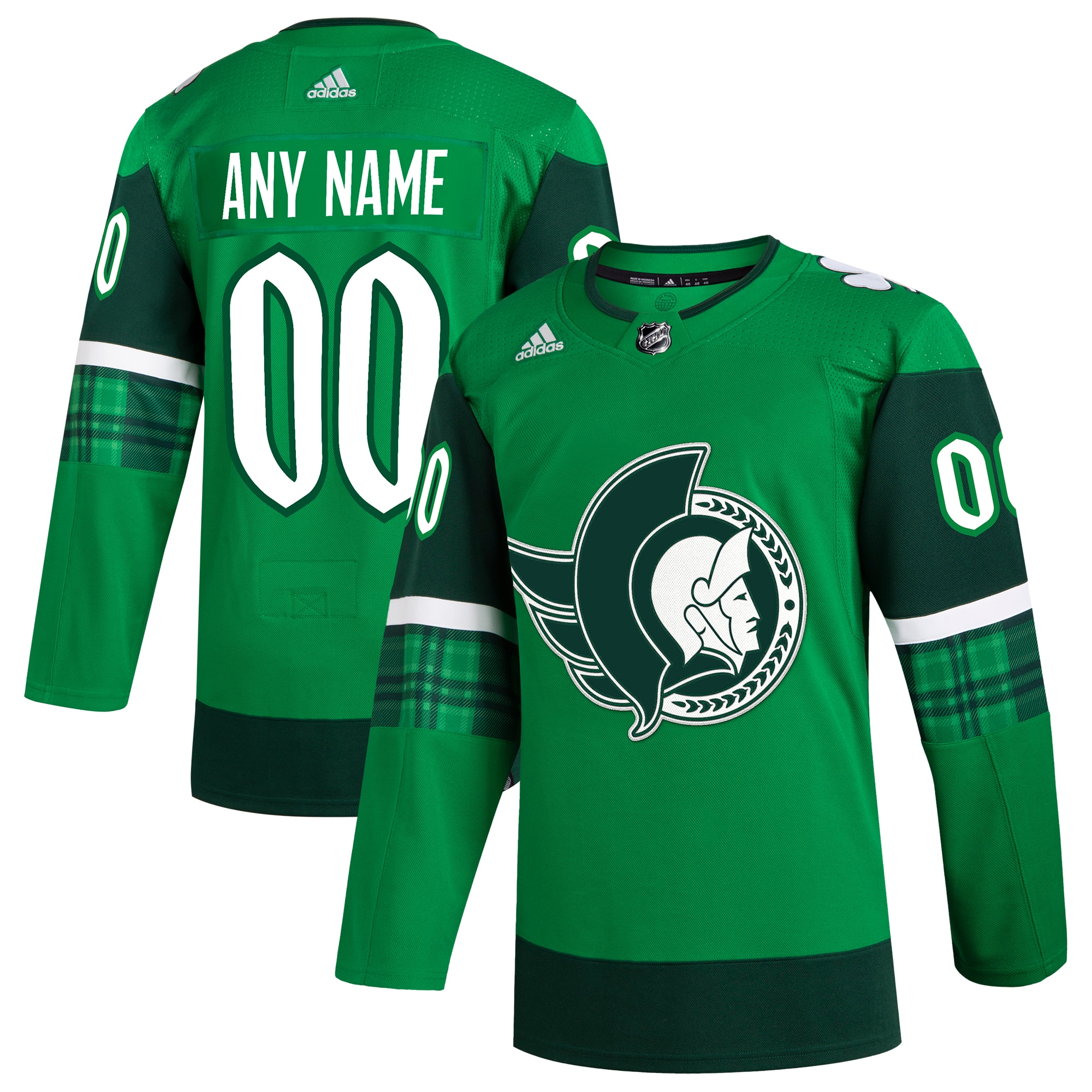 Ottawa Senators  St. Patrick’s Day  Custom Jersey – Kelly Green mysite