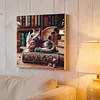 Framed Sleeping Little Dragon-Paint By Numbers Acrylic Painting 20*20Cm With Color Box 3Ml（12Colors）