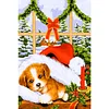 (40*60cm)Christmas Dog - Full Round Drill Diamond Painting