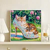 Diamond Painting-DIY Crystal Rhinestone Cat in High Heels