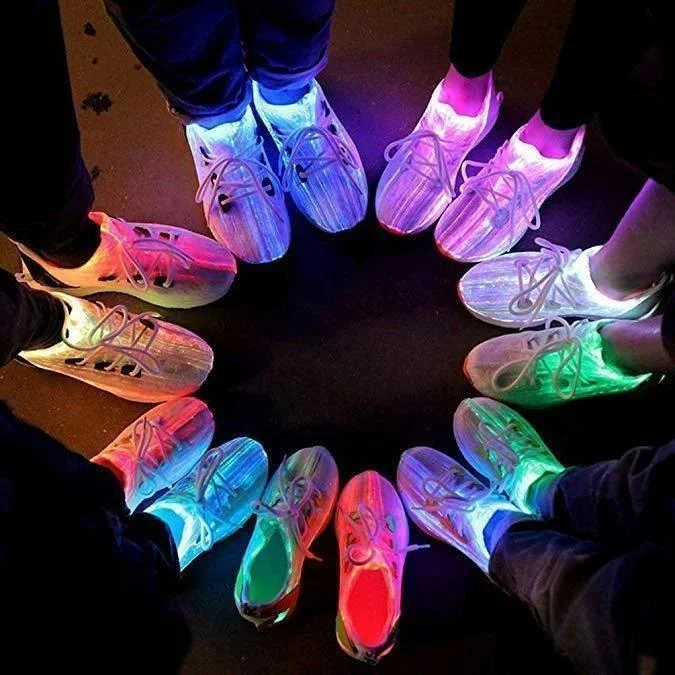 Last Day Promotion 50% OFF- Luminous Fiber Optic Shoes
