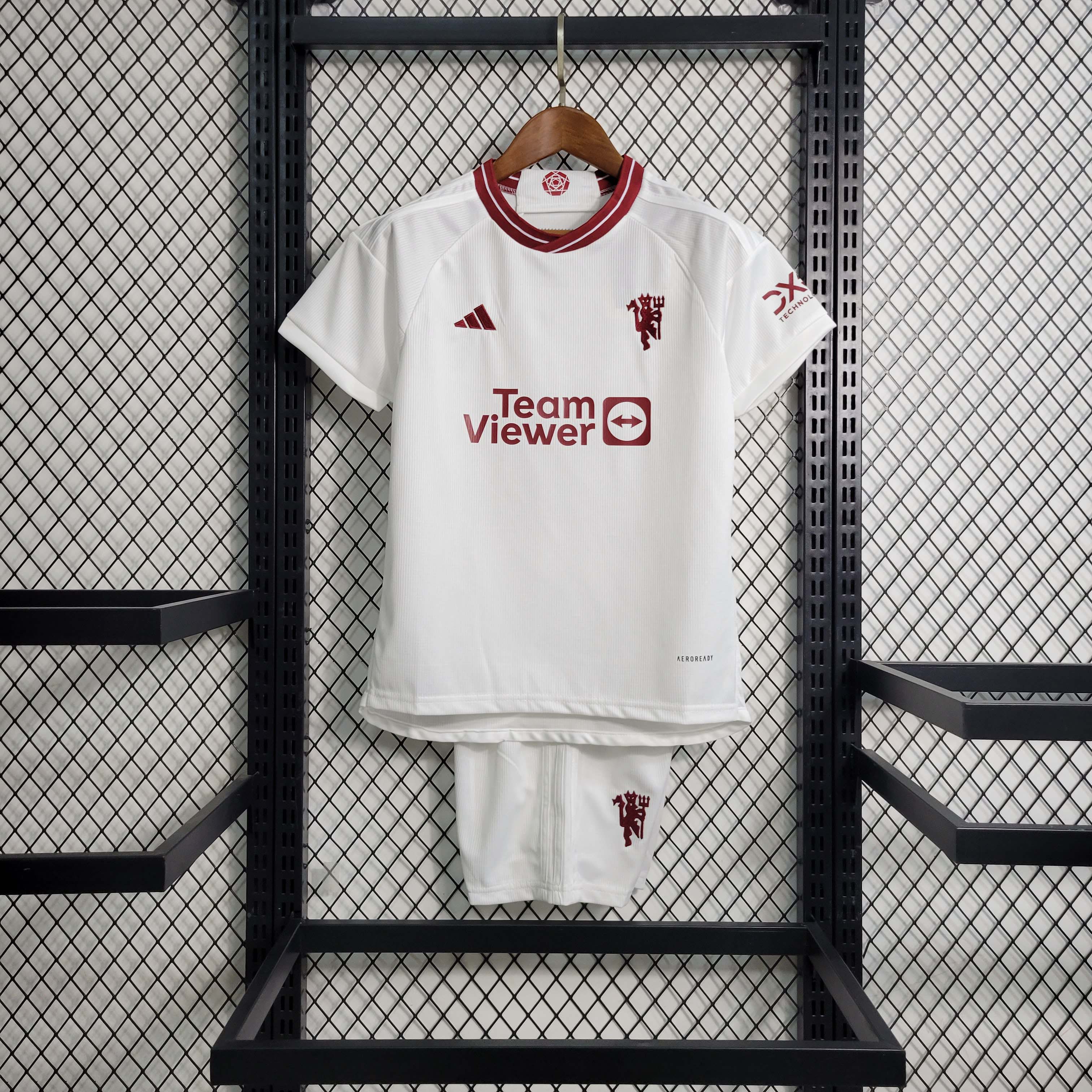 2023-2024 Kids Manchester United Third Away Football Shirt 1:1 Thai Quality
