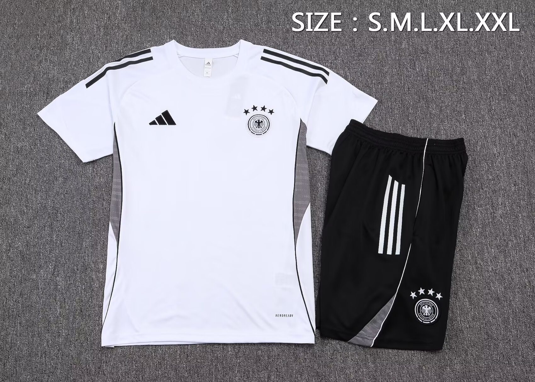 2025 Germany Training Kit White Football T-Shirt Thai Quality