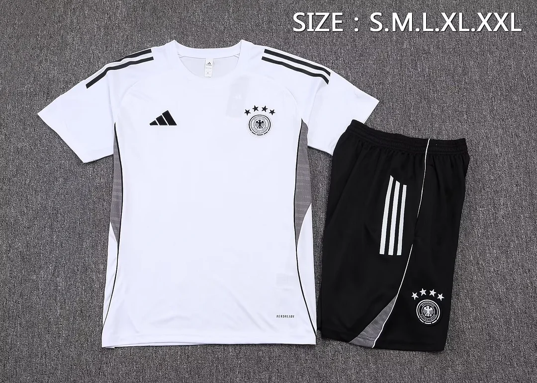 2025 Germany Training Kit White Football T-Shirt Thai Quality