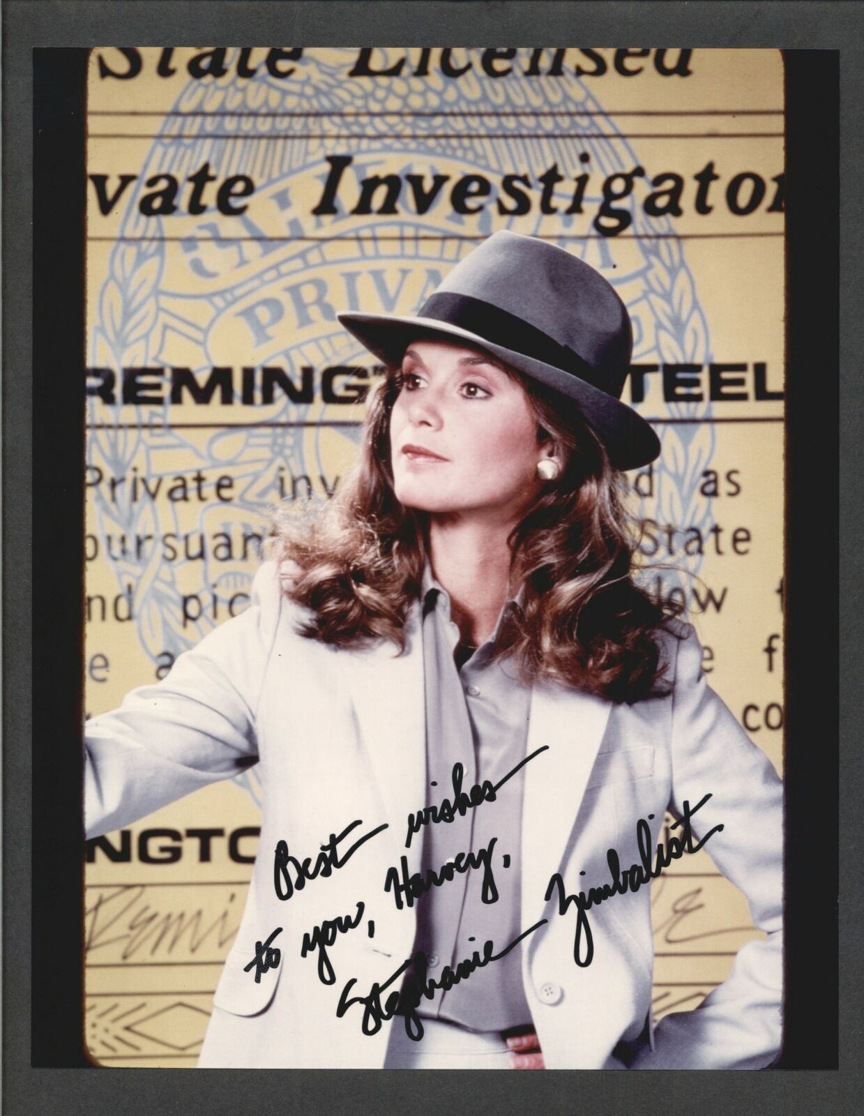 Stephanie Zimbalist - Signed Autograph Color 8x10 Photo Poster painting - Remington Steele