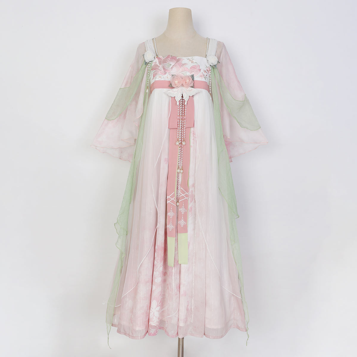 Chinese Spring Elegance Lolita Dress with Exquisite Han Embroidery