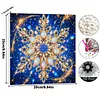 DIY Special Shape Diamond Painting Pearl Art With Inner Frame Kit 25x25cm(Snowflake)