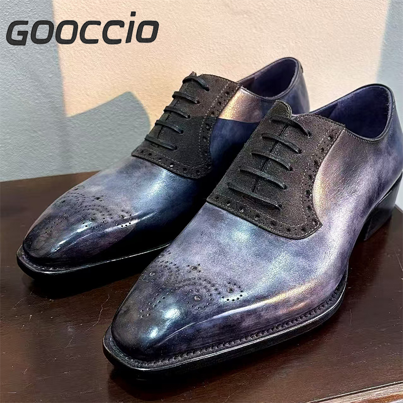 NJ182 Prenium Calf Skin Dress Shoes/Oxford Shoes For Men  GOOCCIO   