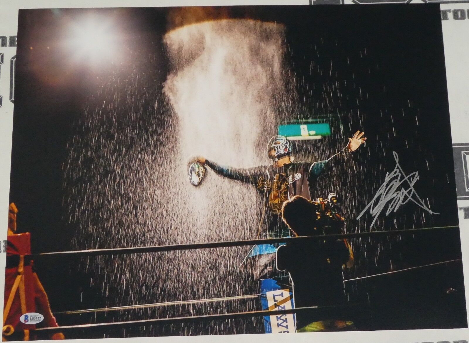 Bushi Signed 16x20 Photo Poster painting BAS COA New Japan Pro Wrestling Picture Autograph LIJ 1