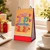 Bouquet Diamond Art Monthly Flip Tabletop Calendar January 2027 - December 2027 Small Desktop Calendar Planner for Living Room Bedroom Office Desk Gift Giving