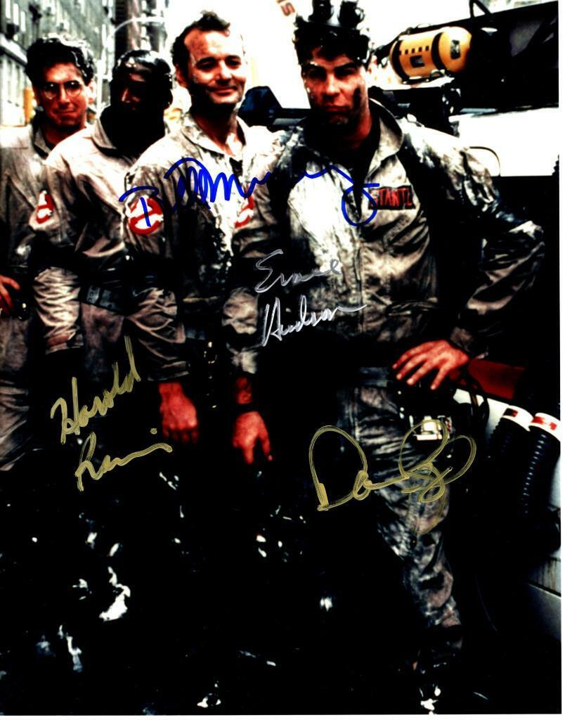 Bill Murray Aykroyd Ramis Hudson autographed 11x14 Photo Poster painting signed Picture and COA