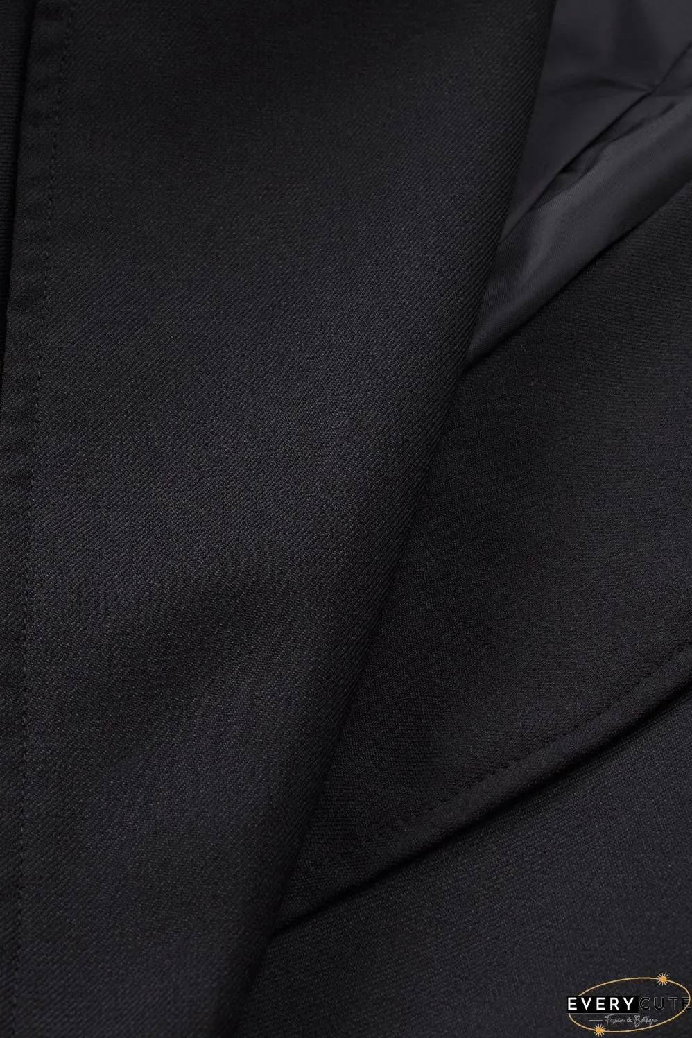 Solid Color Long Sleeve Blazer