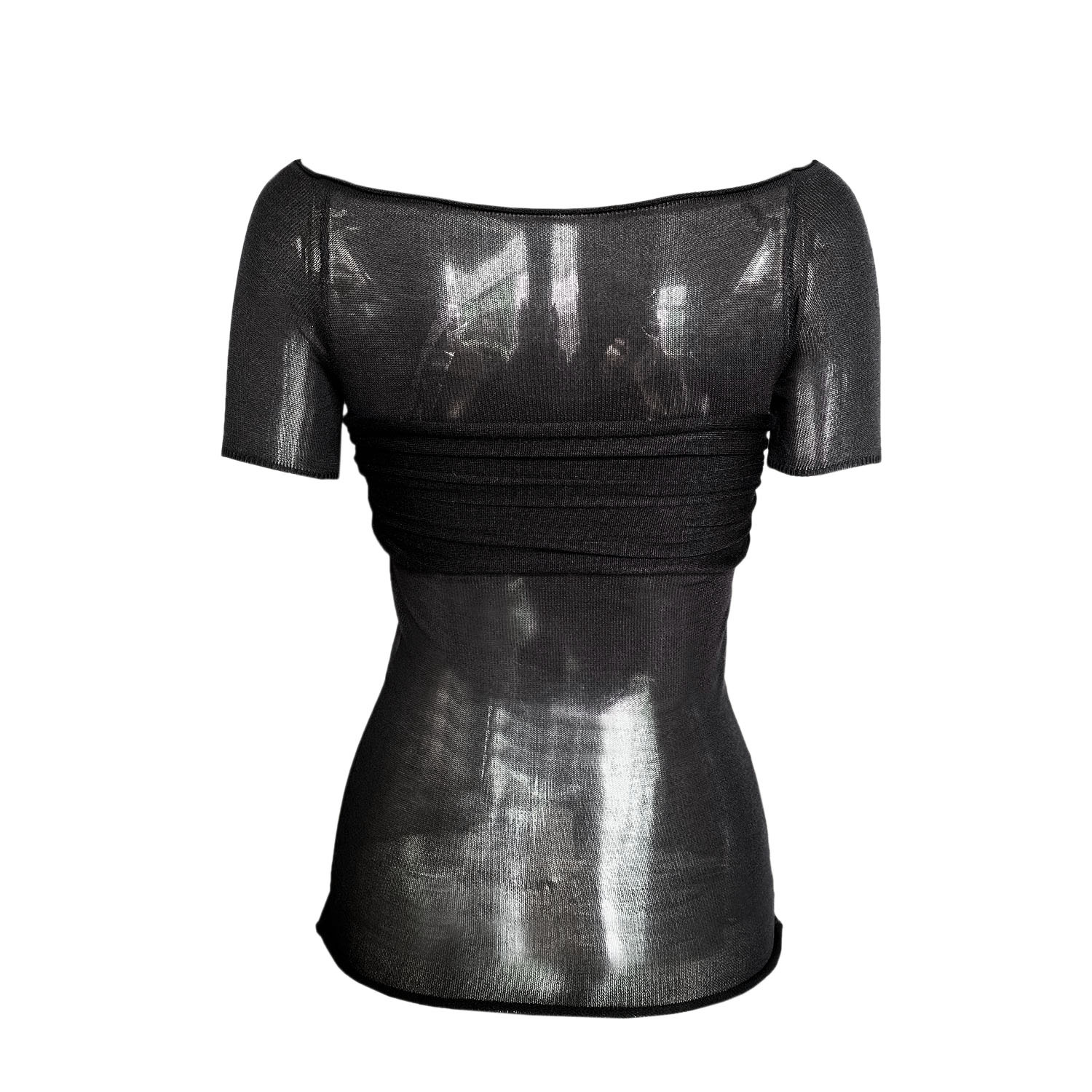 Ootddress Short Sleeve Mesh Top Shirt For Women Off-Shoulder See-Through Knit Sexy Pullover Summer Sheer New 2025 Ladies T-shirt