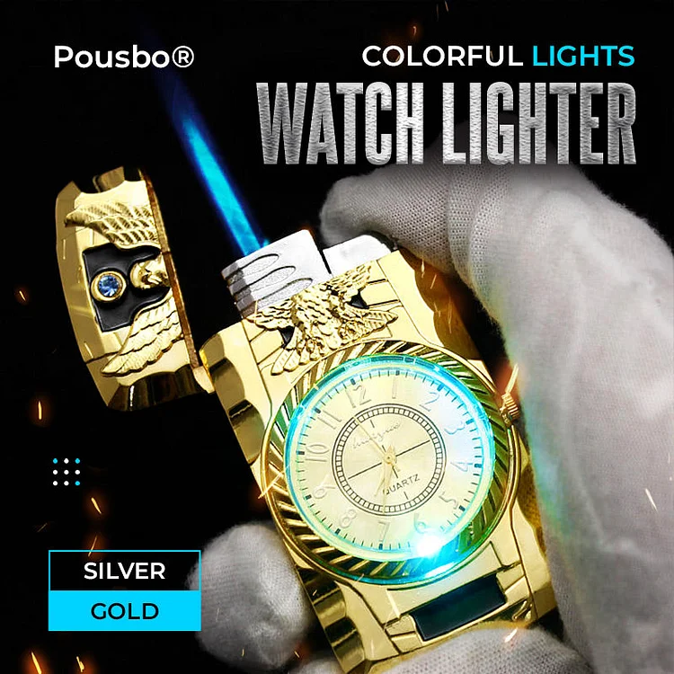 【🎁Mother's Day Gift】Colorful Lights Watch Lighter