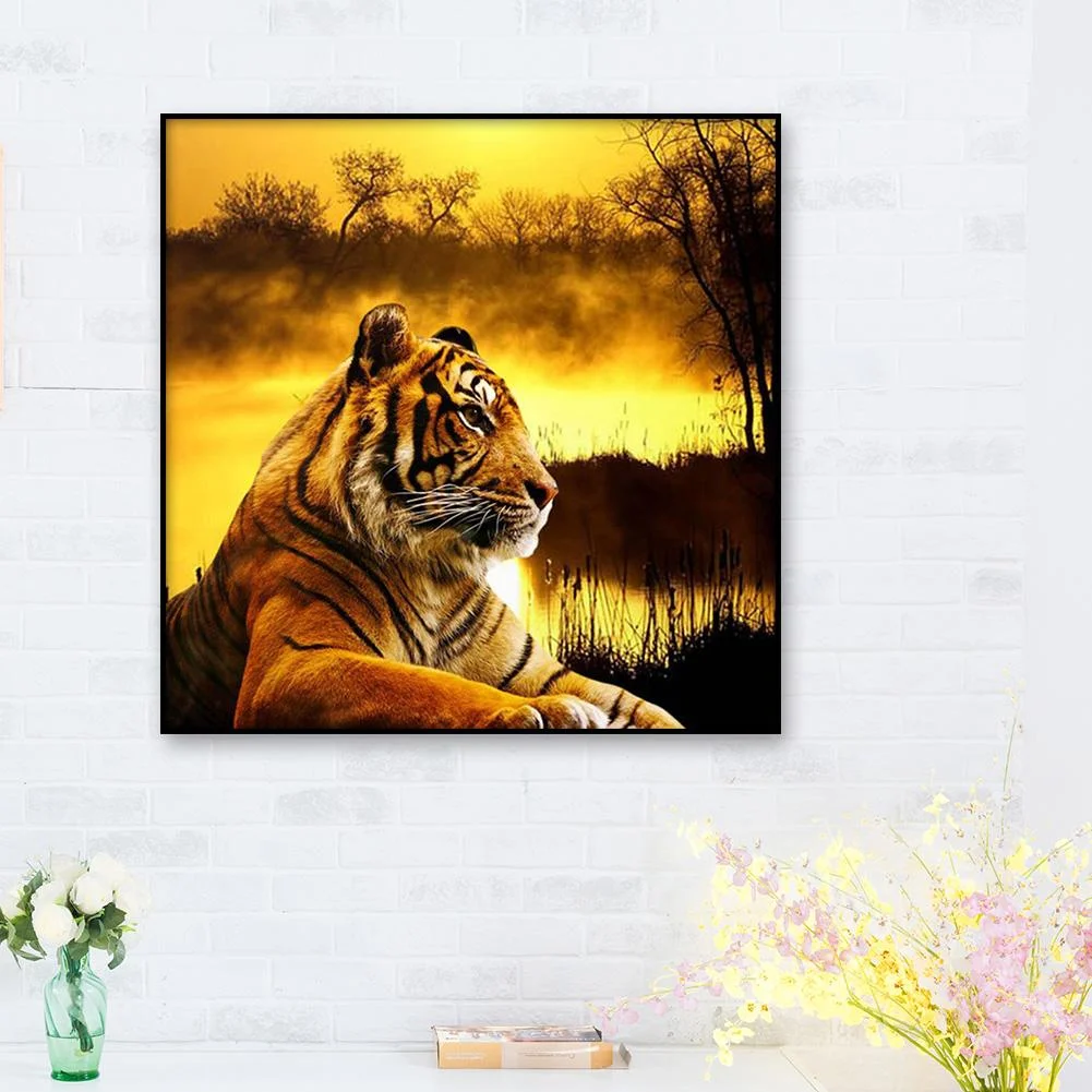 Diamond Painting - Full Round Drill - Tiger(30*30cm)
