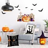 4 Set Happy Halloween Farmhouse Pillows Halloween Party Pillow Decorative Covers