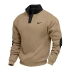 Men's Outdoor Casual Colorblock Stand Collar Sweatshirt